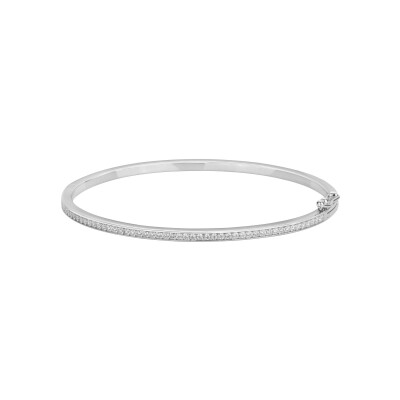 Bracelet en argent et oxydes de zirconium