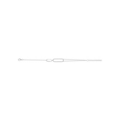 Bracelet en argent et oxydes de zirconium