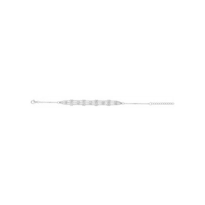 Bracelet en argent et oxydes de zirconium