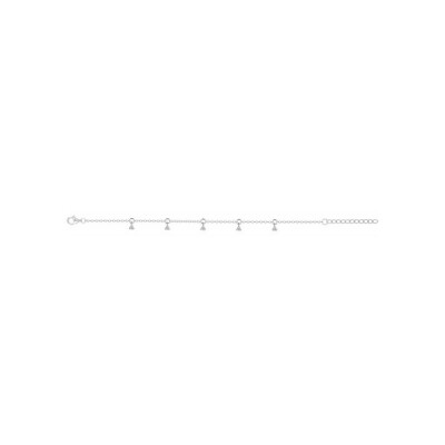 Bracelet en argent et oxydes de zirconium