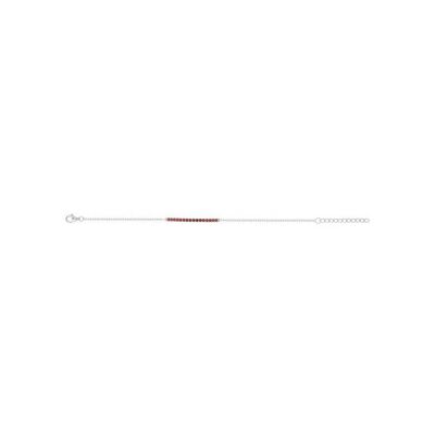 Bracelet en argent et oxydes de zirconium