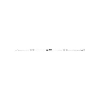 Bracelet en argent et oxydes de zirconium