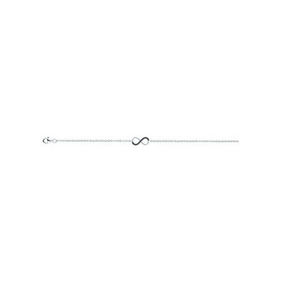 Bracelet en argent et oxydes de zirconium