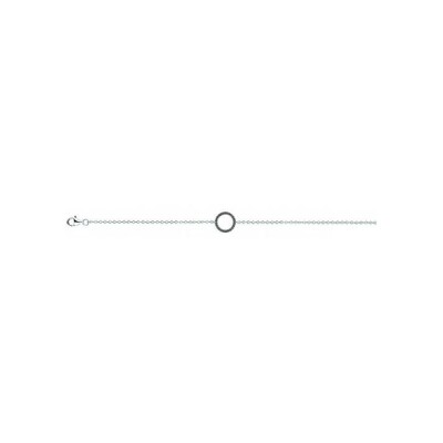 Bracelet en argent et oxydes de zirconium