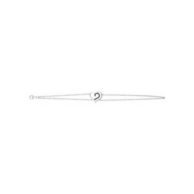 Bracelet en argent et oxydes de zirconium