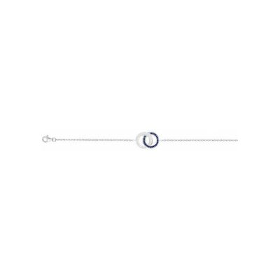 Bracelet en argent et oxydes de zirconium