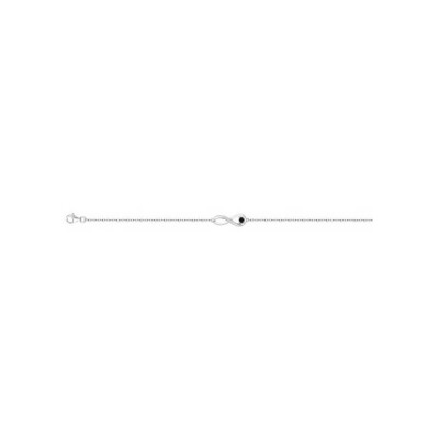Bracelet en argent et oxyde de zirconium