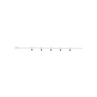 Bracelet en argent et oxydes de zirconium