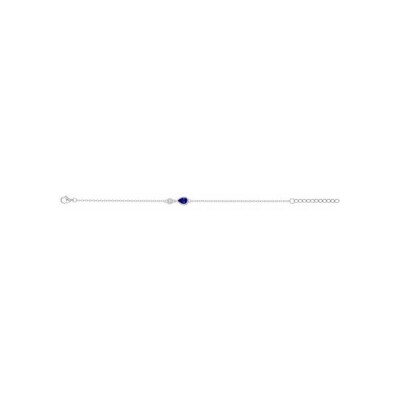 Bracelet en argent et oxydes de zirconium