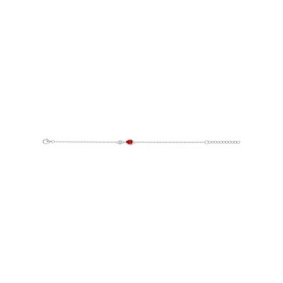 Bracelet en argent et oxyde de zirconium