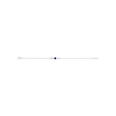 Bracelet en argent et oxydes de zirconium