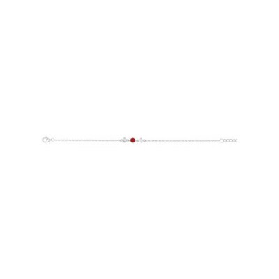 Bracelet en argent et oxyde de zirconium