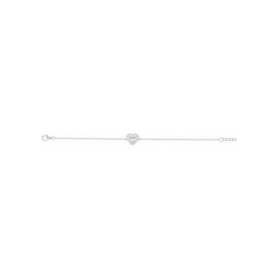 Bracelet en argent et oxydes de zirconium