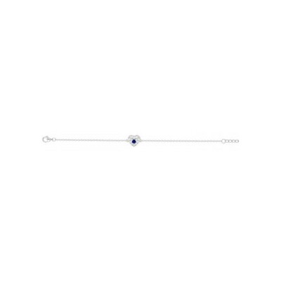 Bracelet en argent et oxydes de zirconium