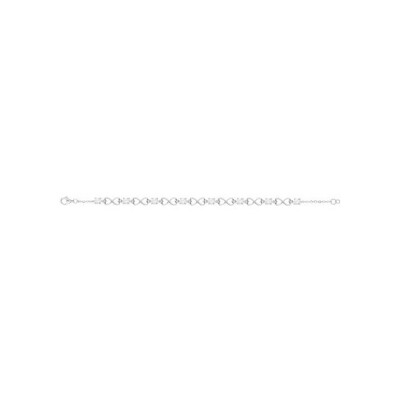 Bracelet en argent et oxydes de zirconium