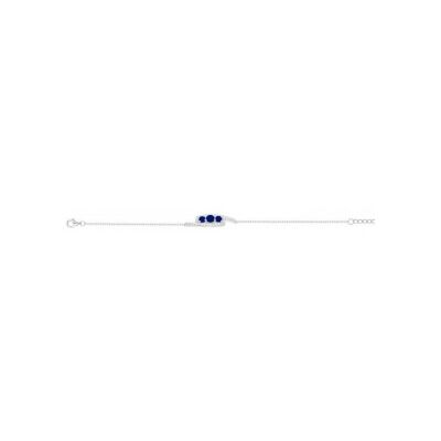 Bracelet en argent et oxydes de zirconium