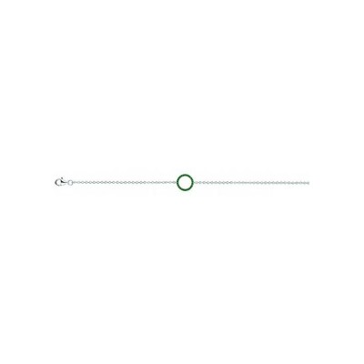 Bracelet en argent et oxydes de zirconium