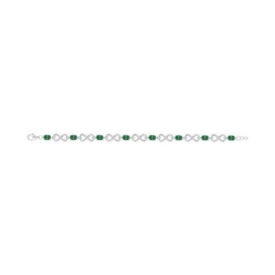 Bracelet en argent et oxyde de zirconium