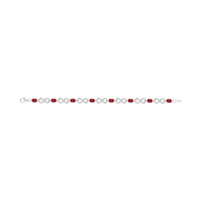 Bracelet en argent et oxyde de zirconium