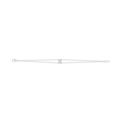 Bracelet en argent et oxyde de zirconium