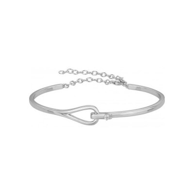Bracelet en argent et oxyde de zirconium