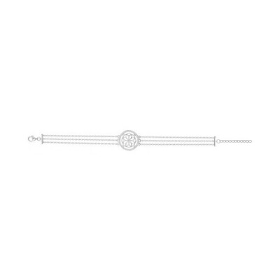 Bracelet en argent et oxyde de zirconium - 16+3cm