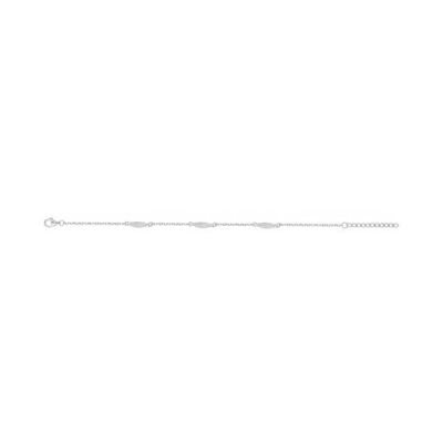 Bracelet en argent et oxyde de zirconium - 16+3cm