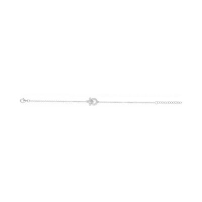 Bracelet en argent et oxyde de zirconium - 16+3cm