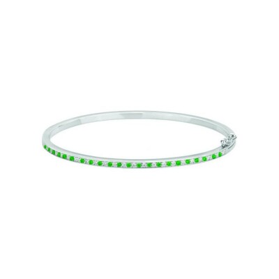 Bracelet en argent et oxyde de zirconium