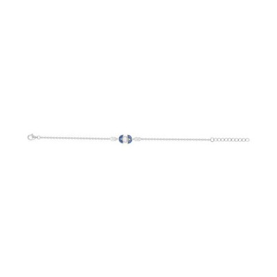 Bracelet en argent et oxyde de zirconium - 16+3cm