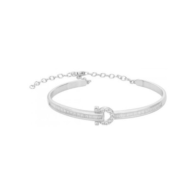 Bracelet en argent et oxyde de zirconium