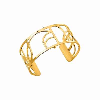 Bracelet manchette Les Georgettes Les Essentielles Volute doré, 25mm 