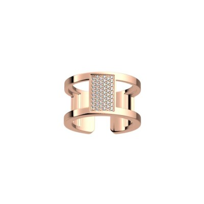 Bague Les Georgettes Les Precieuses Barrette dorée rose, taille 60