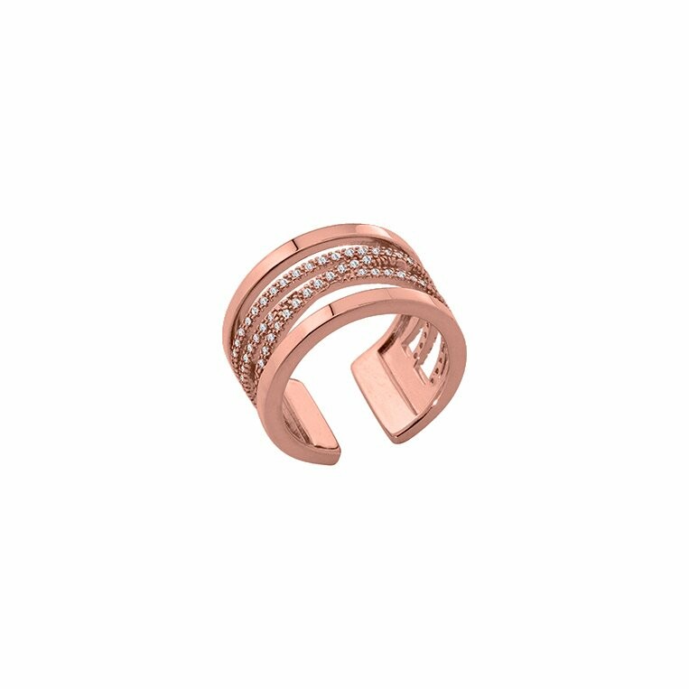 Bague Les Georgettes Les Précieuses Liens dorée rose, taille 58