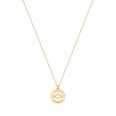  Pendentif Les Georgettes Les Essentielles Résille doré, 25mm 