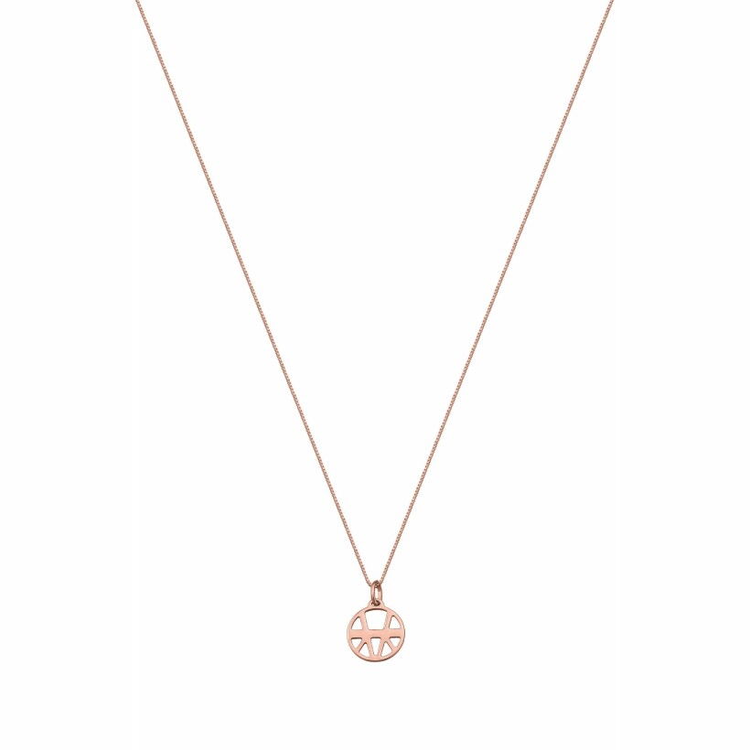  Pendentif Les Georgettes Les Essentielles Ibiza doré rose, 16mm 