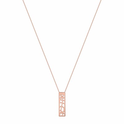  Pendentif Les Georgettes Les Essentielles Fougères doré rose, 40mm 