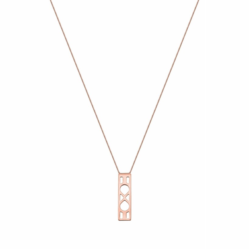  Pendentif Les Georgettes Les Essentielles Infini doré rose, 40mm 