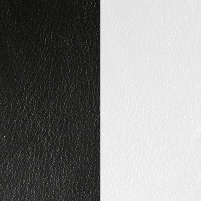  Cuir pour pendentif Les Georgettes noir / blanc, 16mm 
