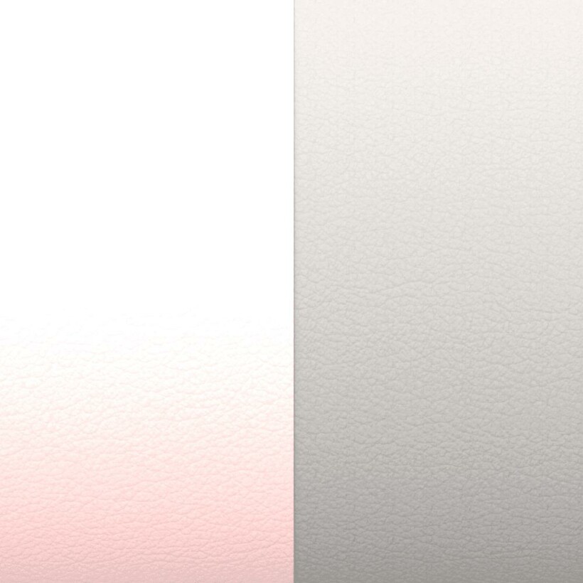  Cuir pour pendentif Les Georgettes rose clair / gris clair, 16mm 