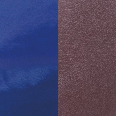  Cuir pour pendentif Les Georgettes prune / vernis bleu, 25mm 