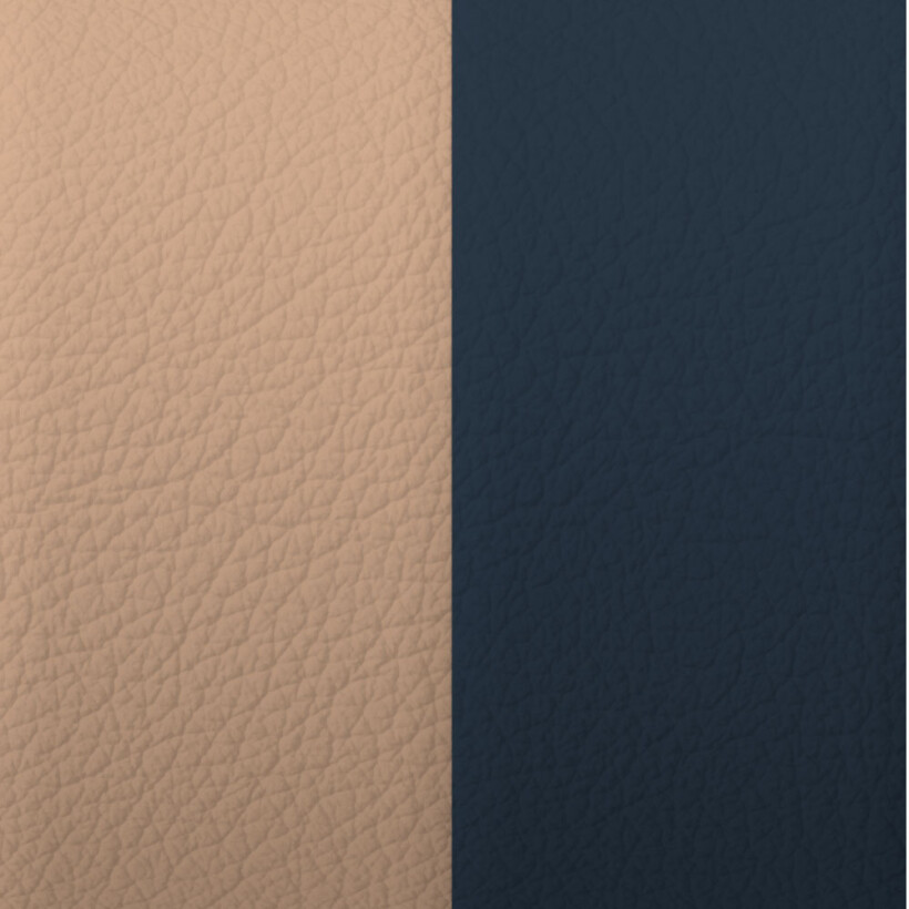 Cuir pour pendentif large Les Georgettes poudre / ombre bleutée , 45mm