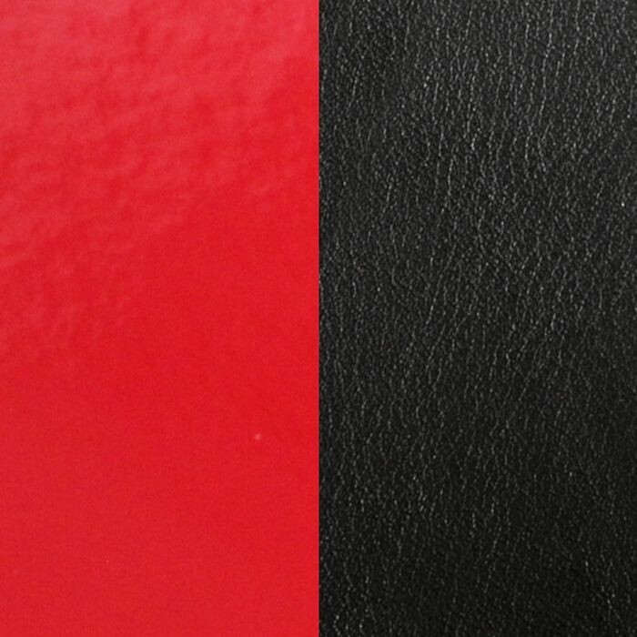  Cuir pour pendentif Les Georgettes rouge vernis / noir, 60mm 
