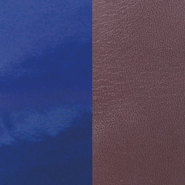  Cuir pour pendentif Les Georgettes prune / vernis bleu, 60mm 