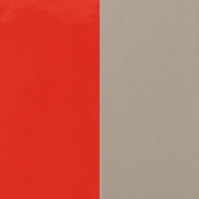 Cuir pour collier Les Georgettes corail / taupe, 60mm