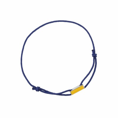 Bracelet cordon Les Georgettes Les Cumulables, finition argentée, résine