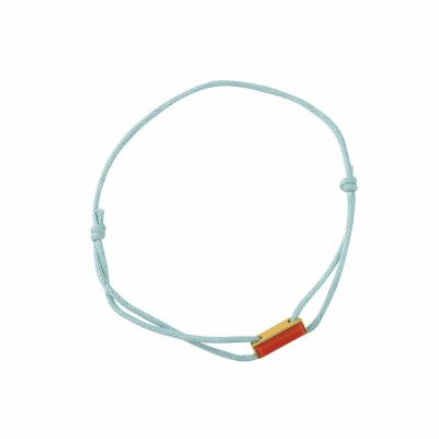 Bracelet cordon Les Georgettes Les Cumulables, finition dorée, résine