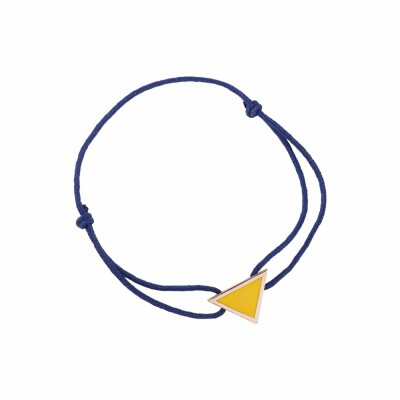 Bracelet cordon Les Georgettes Les Cumulables, finition dorée rose, laque