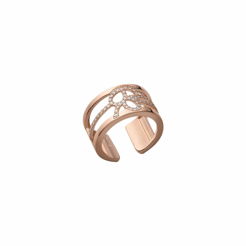 Bague Les Georgettes Les Précieuses Pétales dorée rose, taille 56