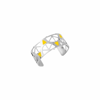 Bracelet manchette Les Georgettes Les couleurs Sunrise argenté, 25mm